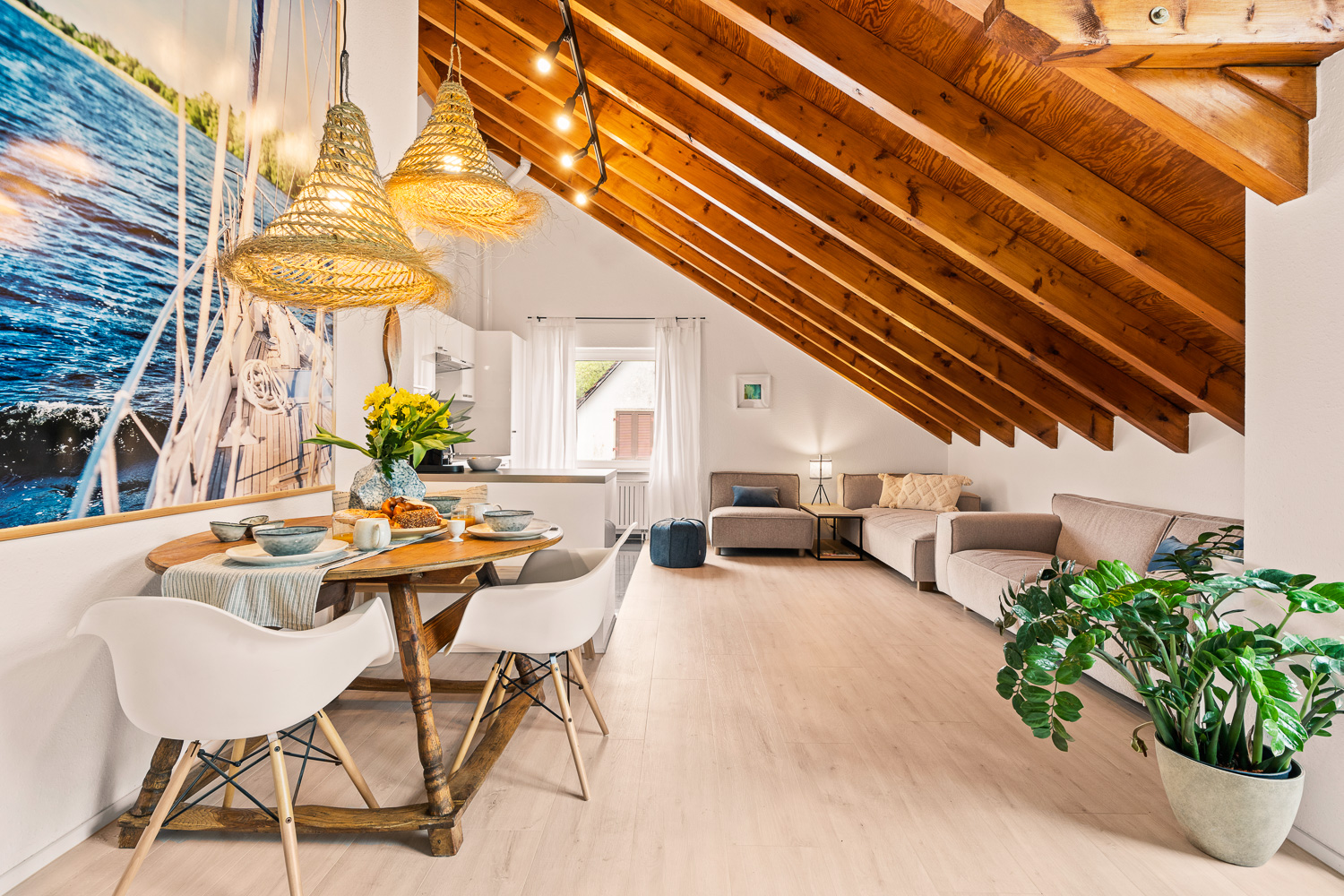 Ferienwohnungsmanagement Bodensee – stilvolle Ferienwohnung Wohnzimmer